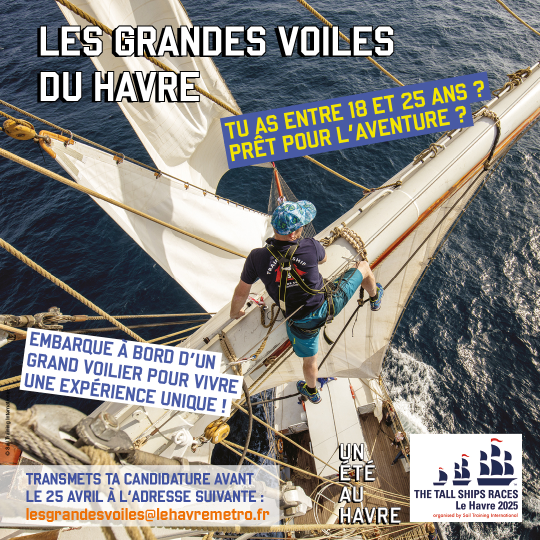 LA COMMUNAUTÉ URBAINE RECHERCHE DES JEUNES POUR PARTICIPER À LA TALL SHIPS RACE