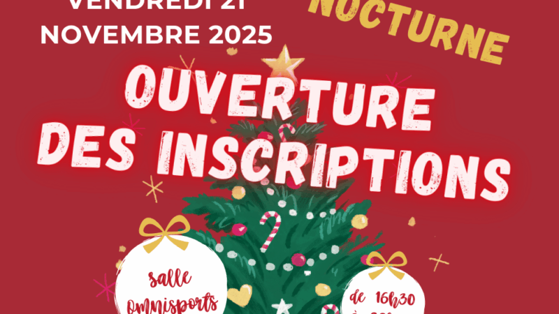 Marché de Noël nocturne – Ouverture des inscriptions pour les exposants