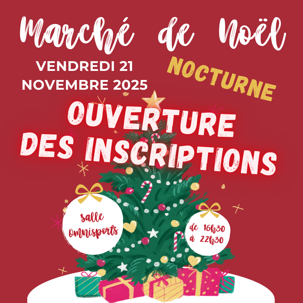 Marché de Noël nocturne – Ouverture des inscriptions pour les exposants