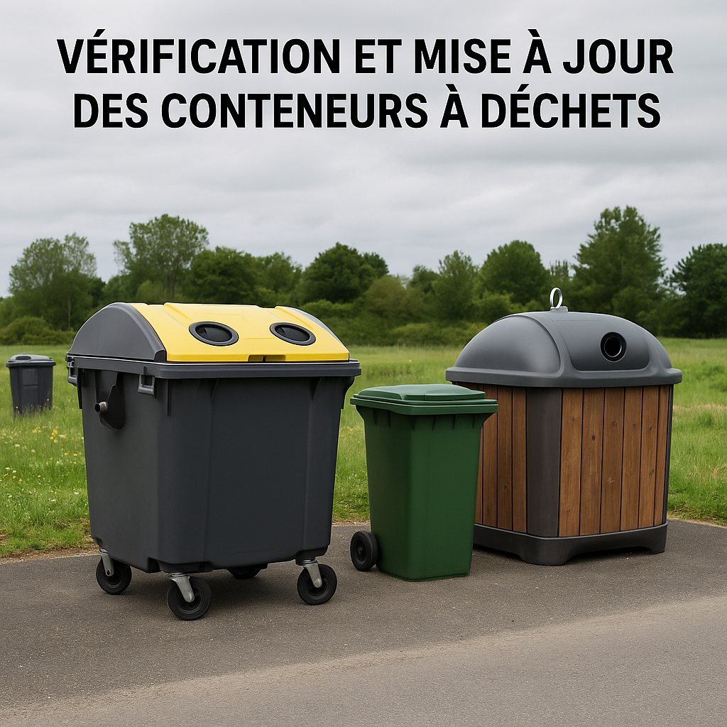 Vérification et mise à jour des conteneurs à déchets à La Remuée