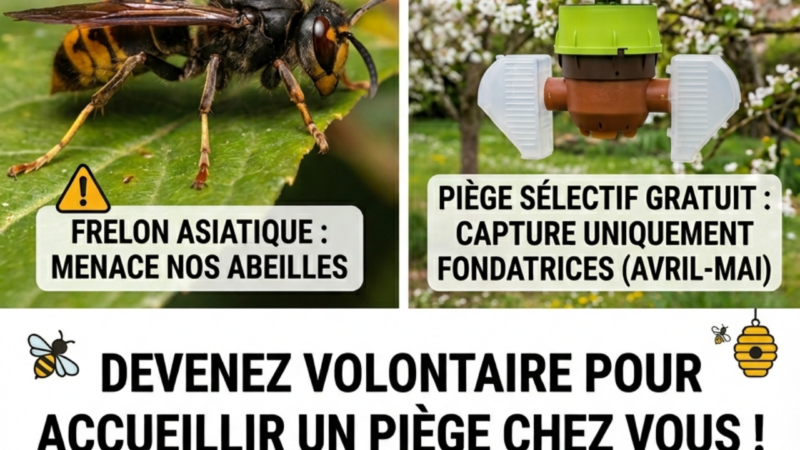 Lutte contre le frelon asiatique à La Remuée : habitants volontaires recherchés