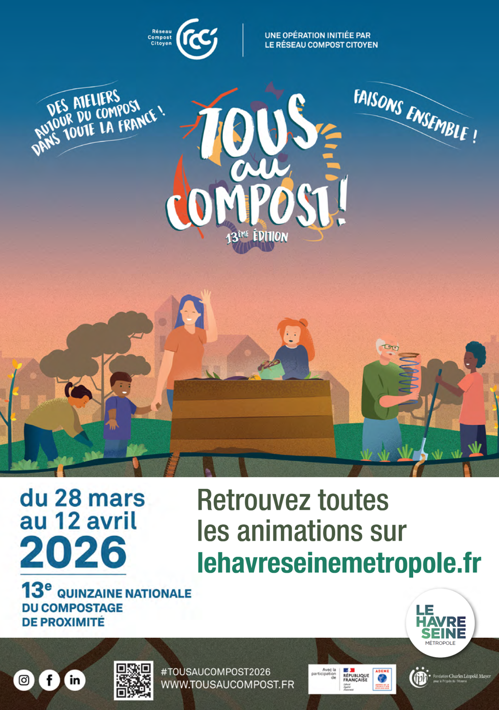 Tous au compost ! du 28 mars au 12 avril 2026