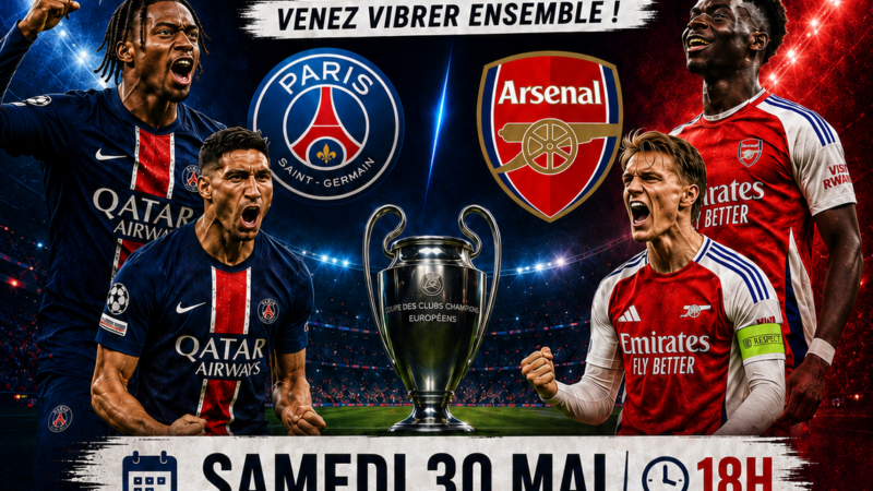 Retransmission Finale PSG – Arsenal