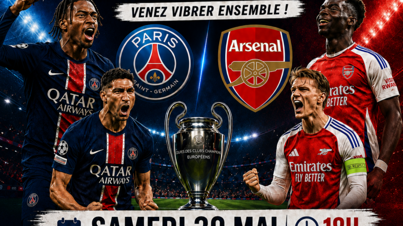 Retransmission PSG – Arsenal confirmée à La Remuée