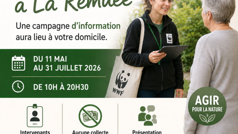 Campagne d’information WWF France à La Remuée