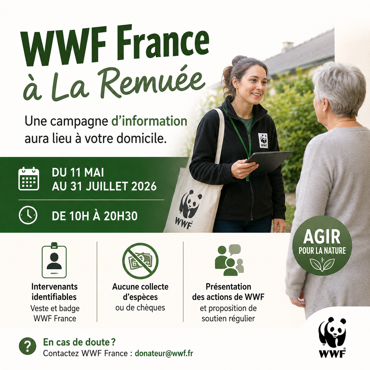 Campagne d’information WWF France à La Remuée