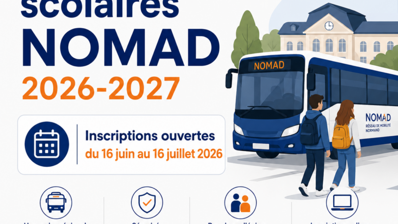 Transports scolaires NOMAD 2026-2027 : inscriptions jusqu’au 16 juillet