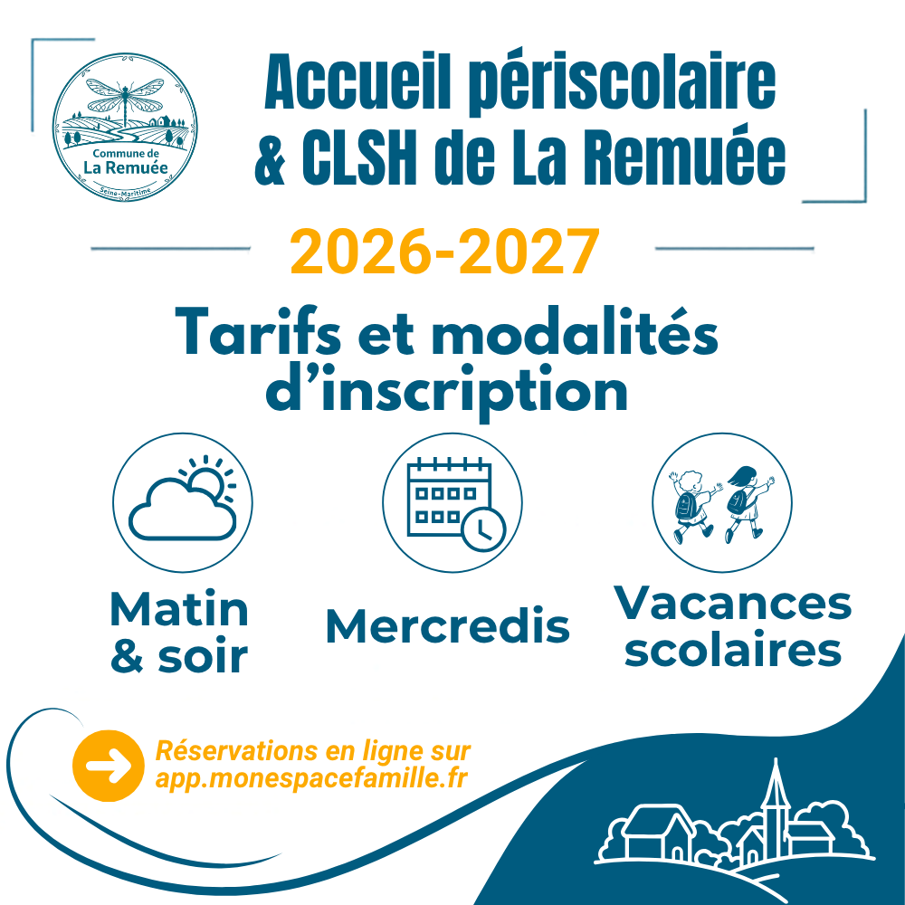 Accueil périscolaire et CLSH 2026-2027 : tarifs et modalités d’inscription