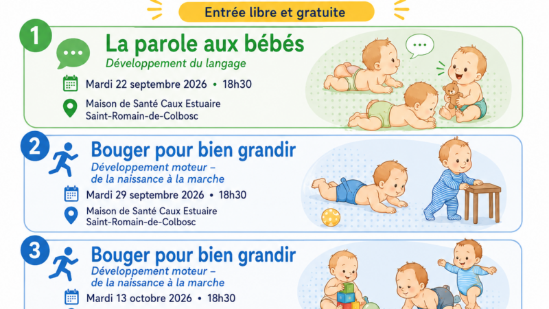 Petite enfance : trois conférences gratuites sur le langage et la motricité des enfants de 0 à 3 ans