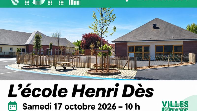 Journées nationales de l’architecture 2026 – École Henri Dès à La Remuée